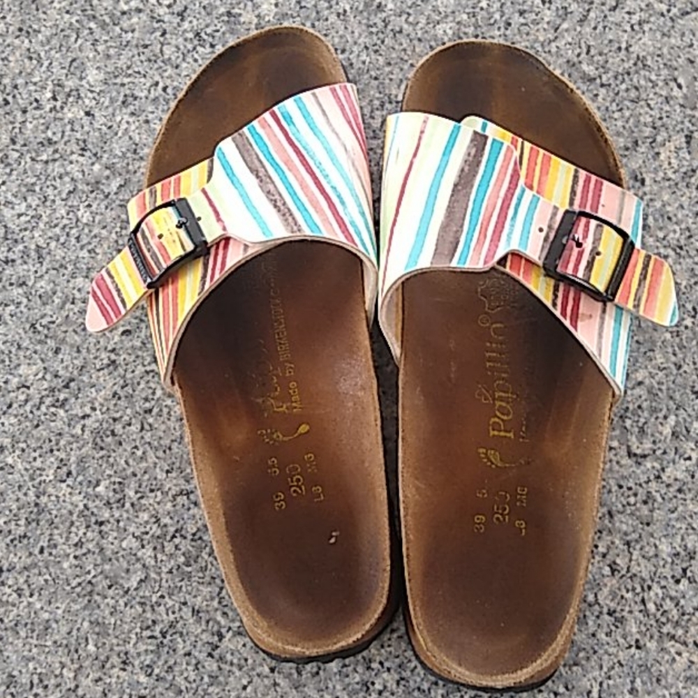 Birkenstock Papillio Clog Slides Striped
